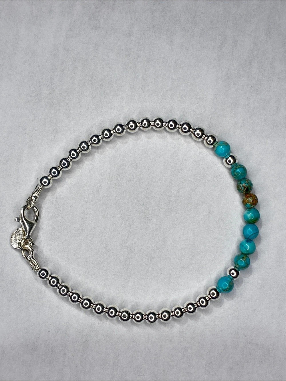 Silpada Bracelet Monogram Colors Blue Beaded Bracelet New